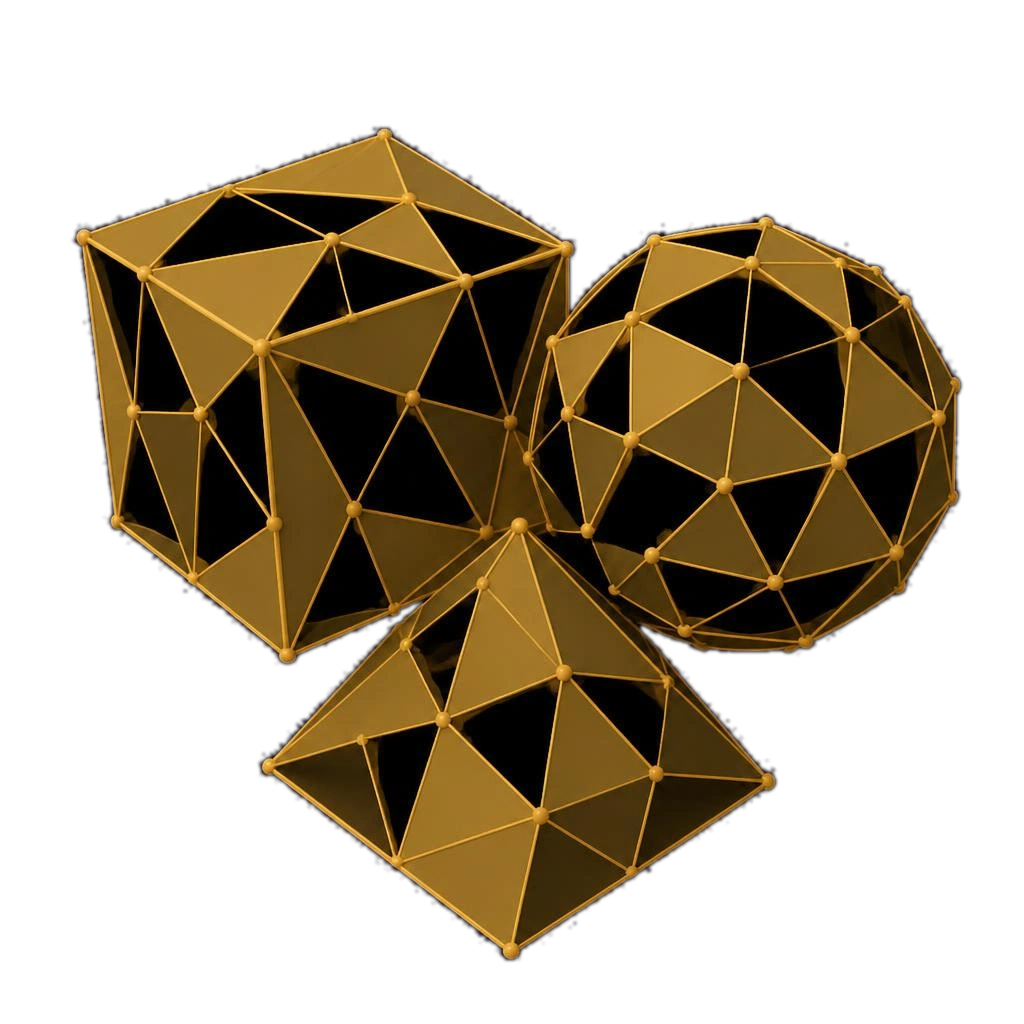 Three simple distinct forms representing the three non-negotiables